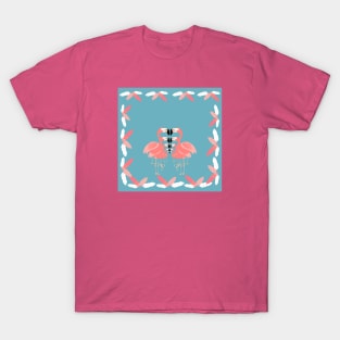 Flattering Flamingos Flock And Go T-Shirt